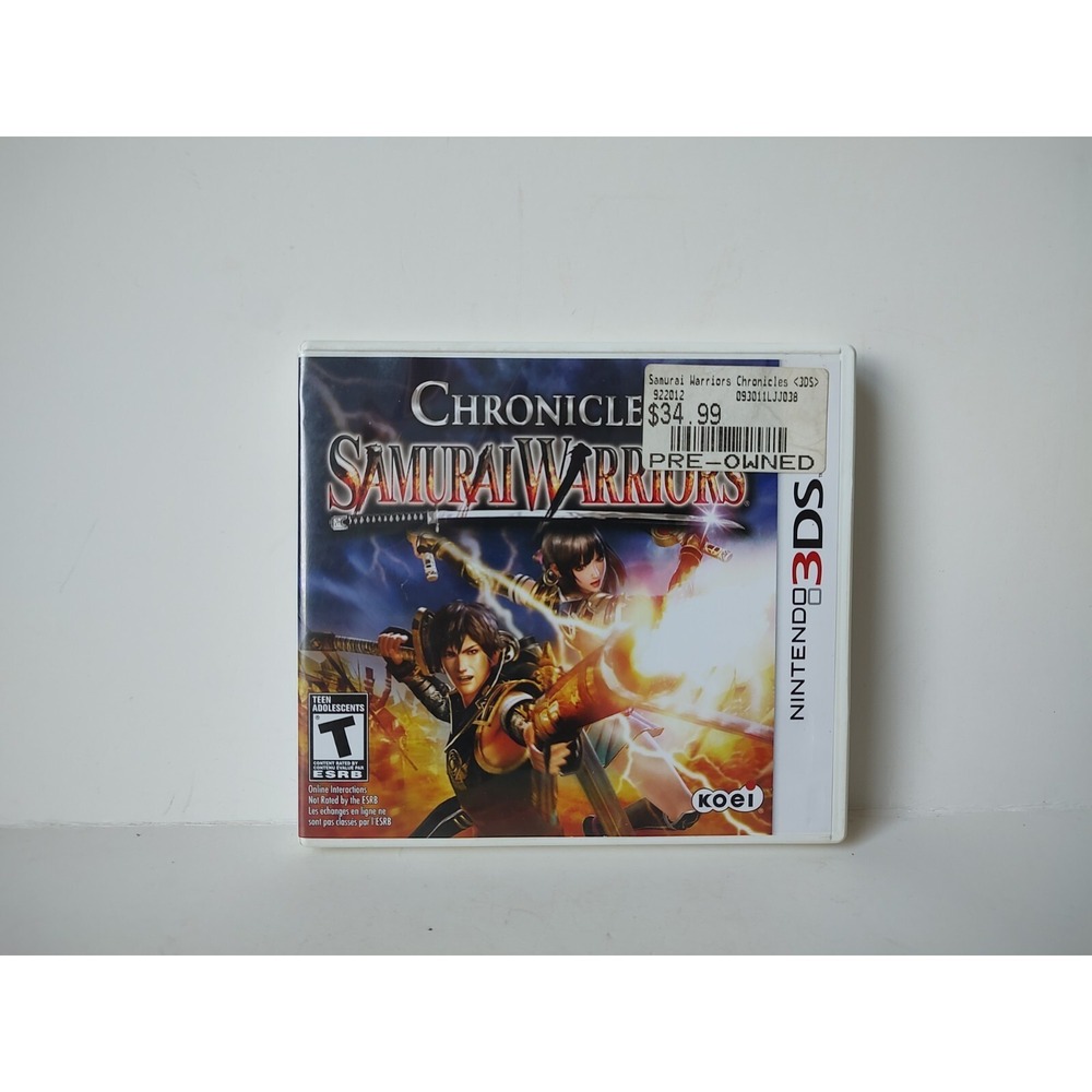 Nintendo 3DS video game‎ tested works Chronicles Samurai Warriors